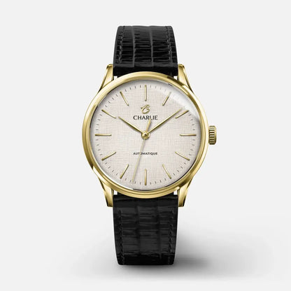 Vitruve GMT Green - leather strap