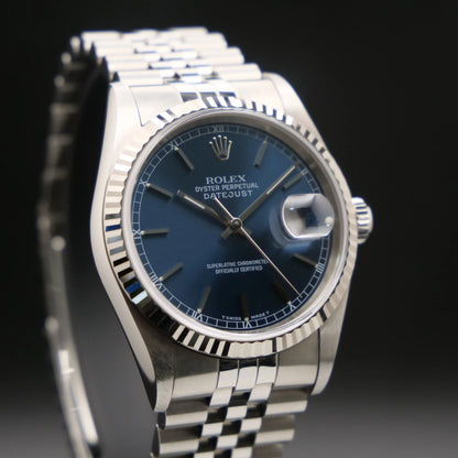 Rolex Datejust 16234 jubilee/cannelée 36mm